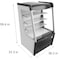 Koolmore 36" Open Air Merchandiser Grab and Go Refrigerator with LED Lighting and Night Curtain CDAU-13C - alternate 10